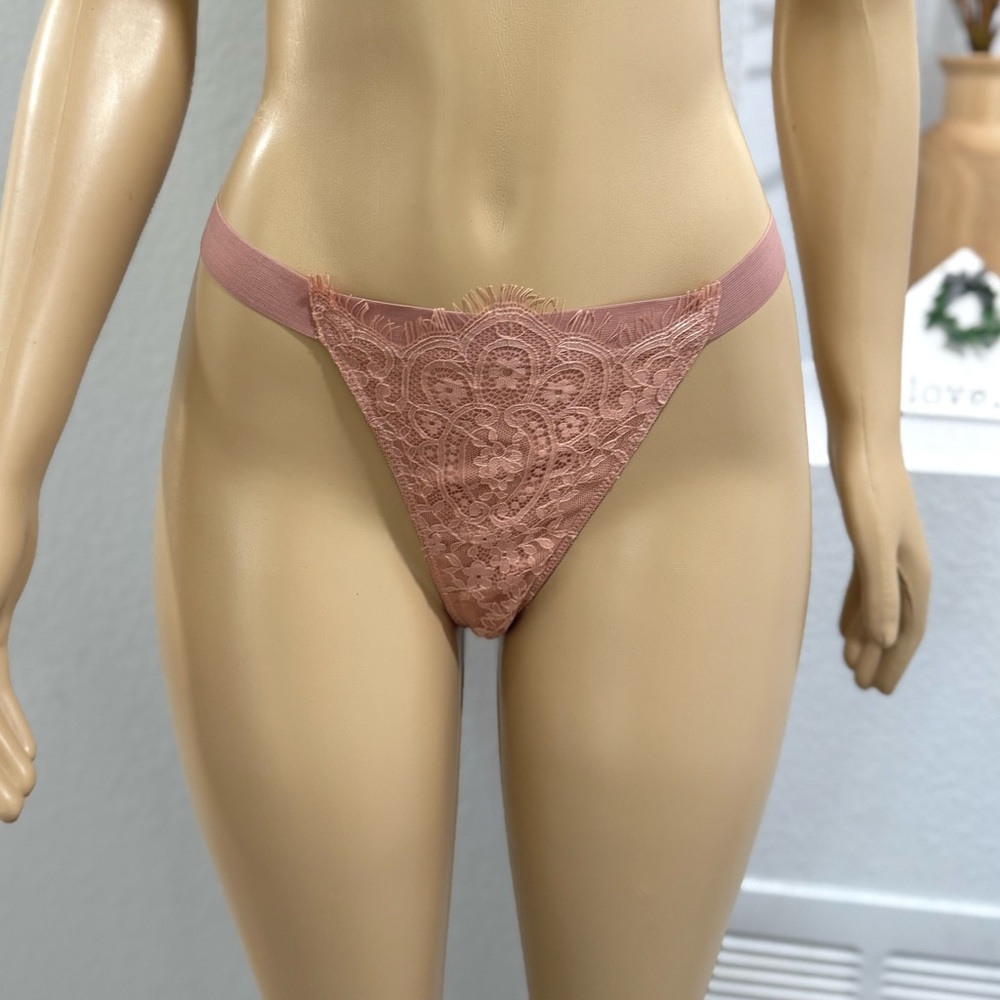 Stylestalker Jolee Pink Thong Women's Rose Floral Size S Small NWT